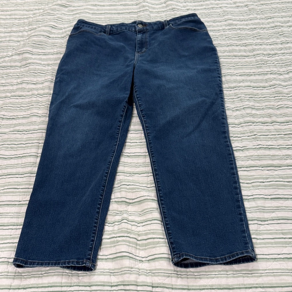 Women’s Chicos perfect stretch girlfriend slim leg ankle size 14/2.5